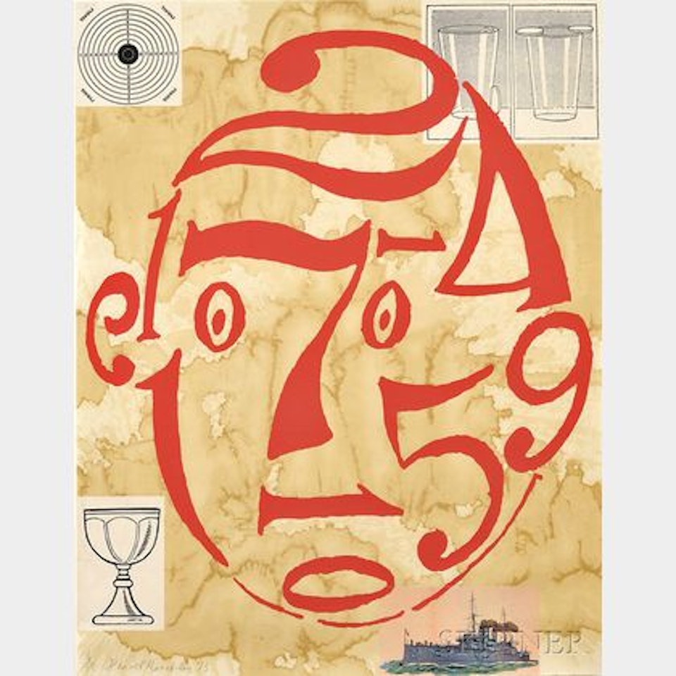 Untitled (Arithmetic Head) by Donald Baechler