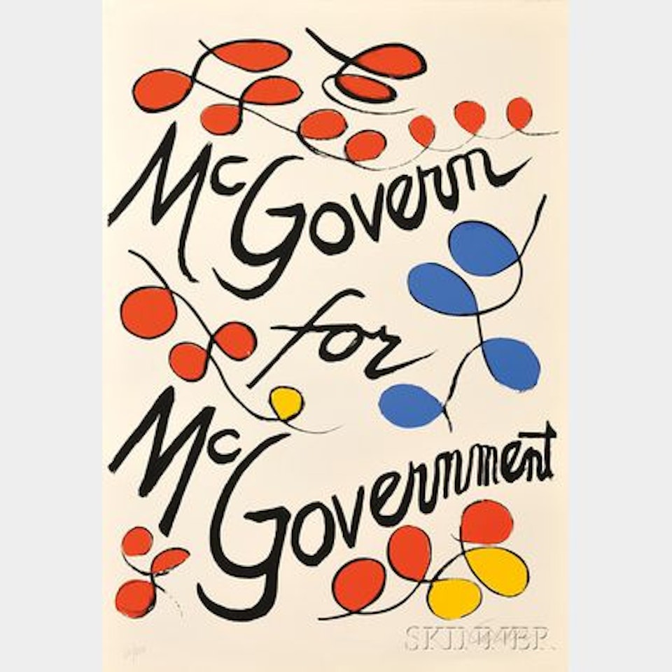 Two Different Versions of McGovern for McGovernment by Alexander Calder