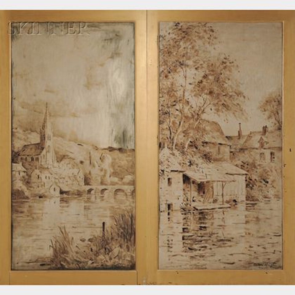 Two Landscapes by Louis Aston Knight