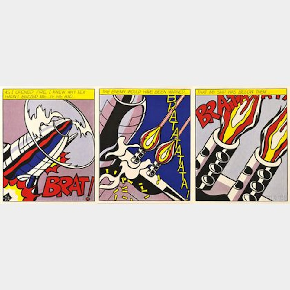 As I Opened Fire... /A Triptych by Roy Lichtenstein