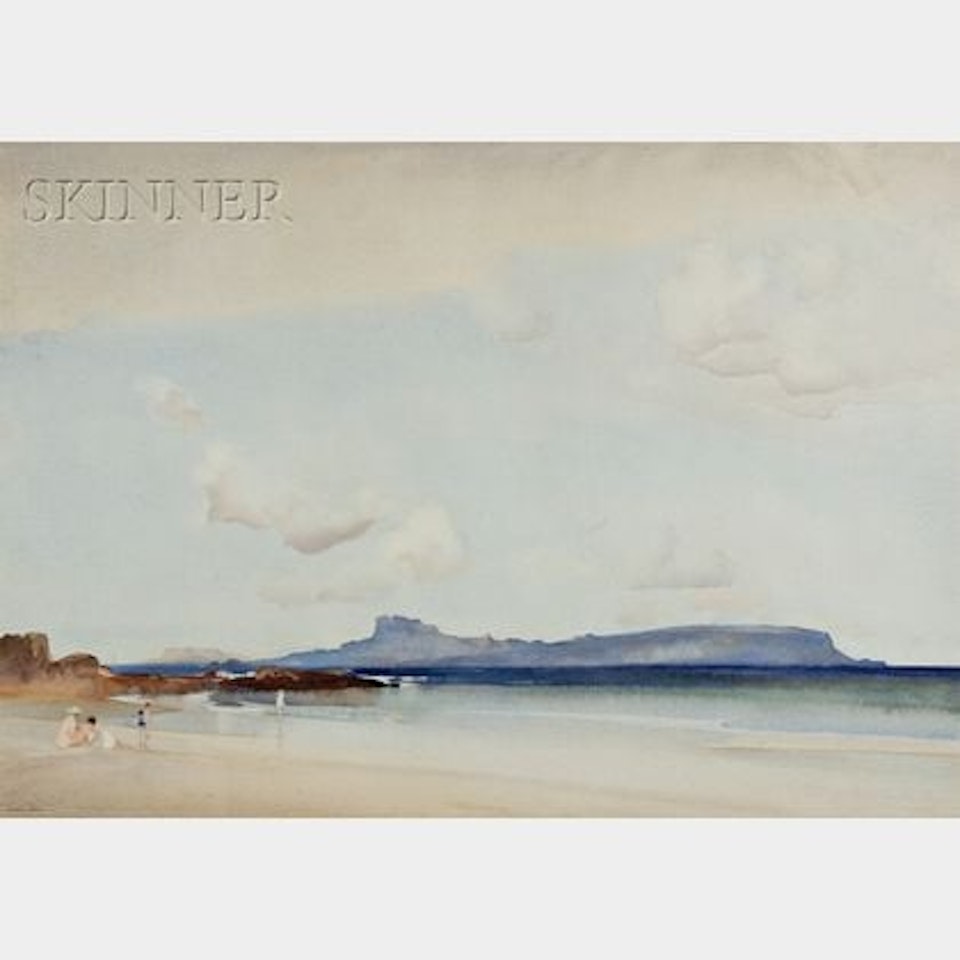 View of Eigg by William Russell Flint