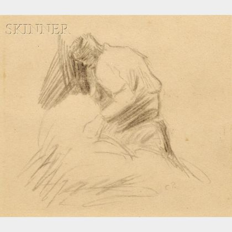 Figure Study by Camille Pissarro