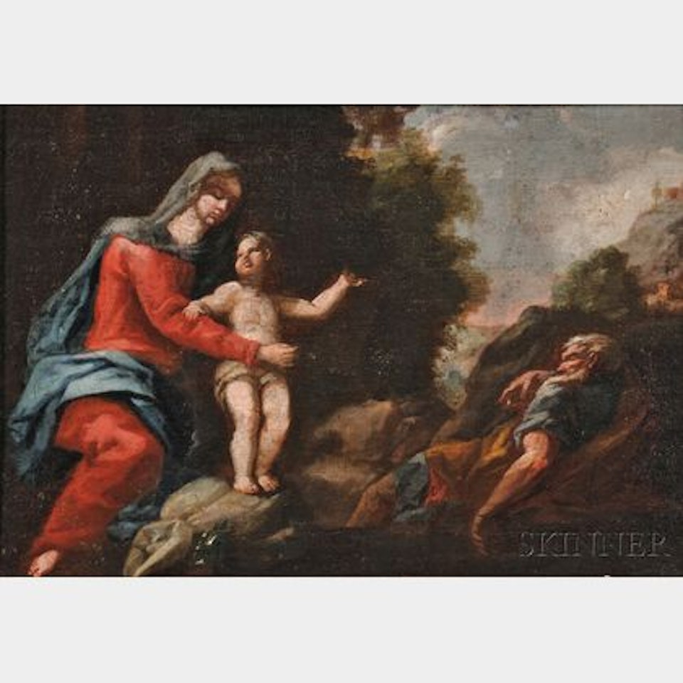 Rest on the Flight into Egypt by Italian School