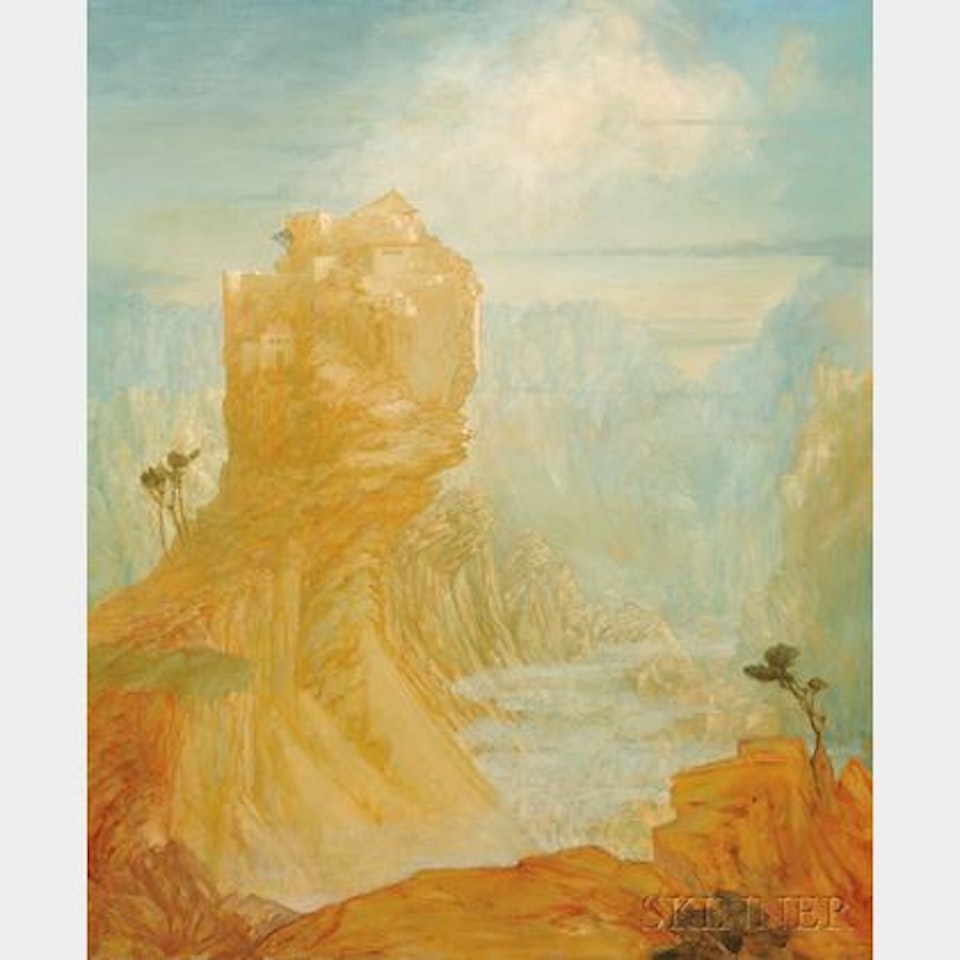 Mountain Scene by Continental School
