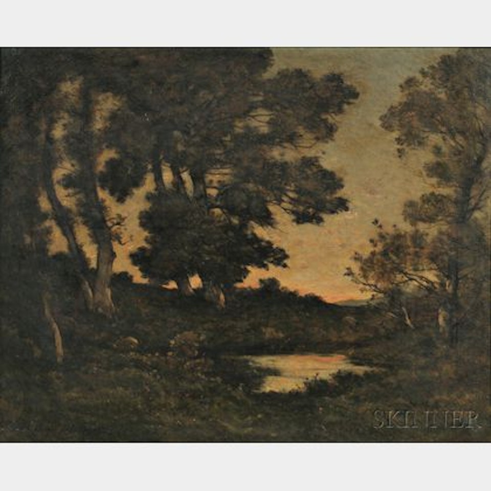 Lake at Twilight by Henri Harpignies