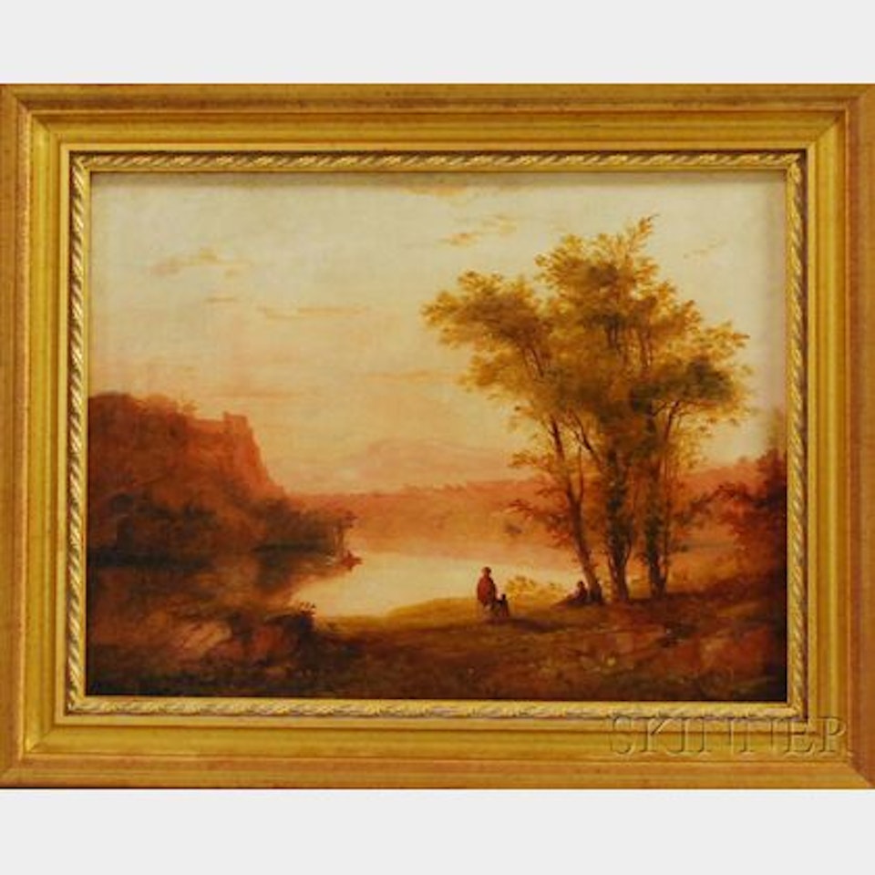 Landscape at Sunset by Continental School