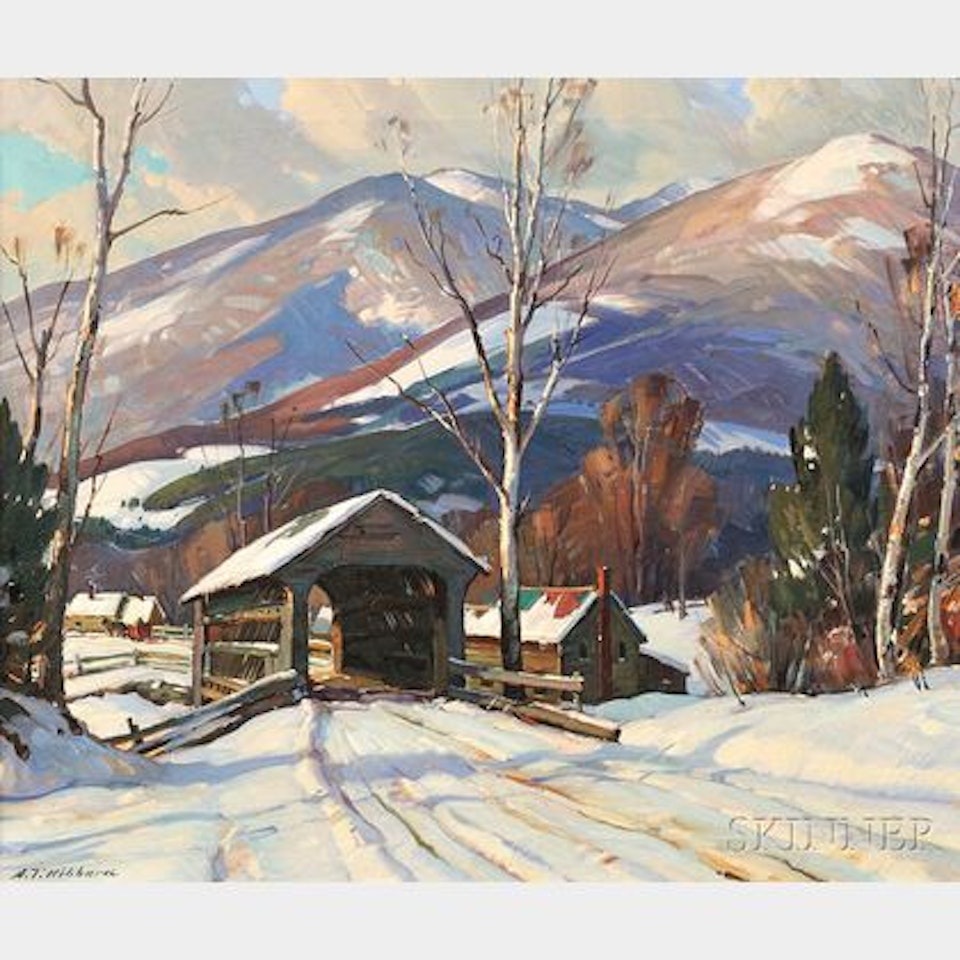 Over the Covered Bridge by Aldro Thompson Hibbard