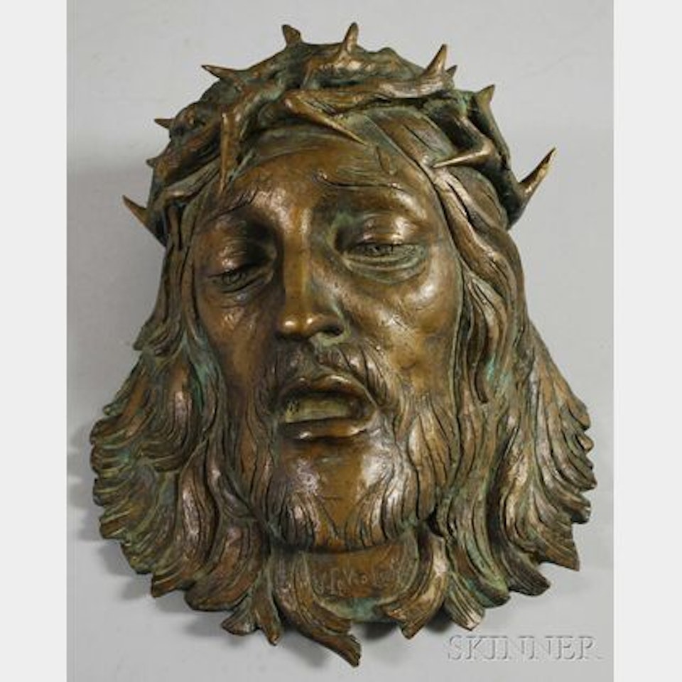 Head of Christ with the Crown of Thorns by Italian School