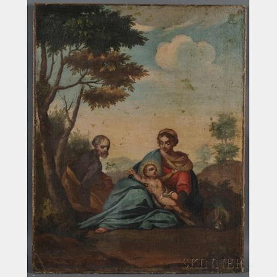 Rest on the Flight to Egypt by Continental School