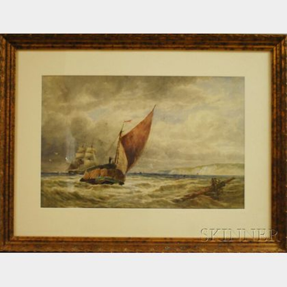 Boats off the Coast by Thomas Bush Hardy
