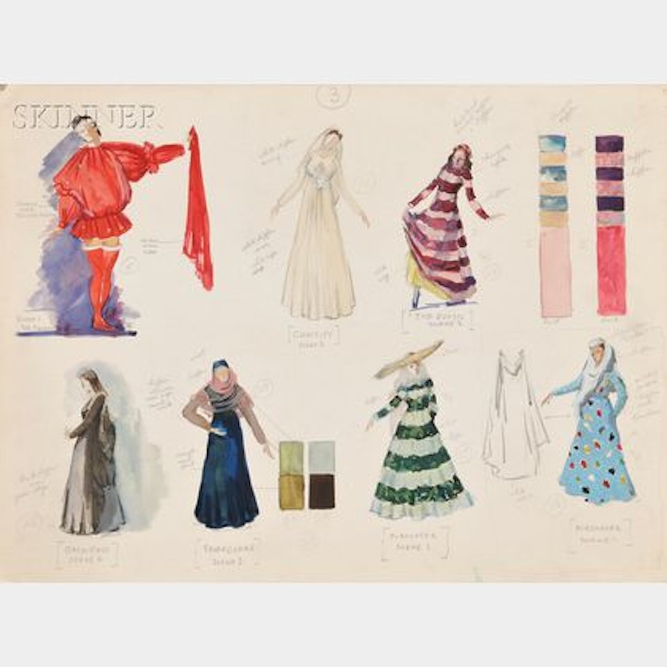 Costume Designs for Saint Francis (Noblissima Visione) by Pavel Tchelitchew