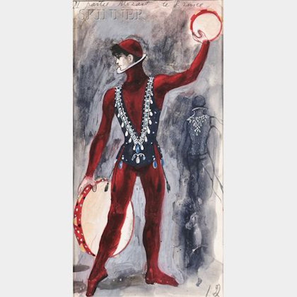 Costume Design for The Prince in Violin Concerto by Pavel Tchelitchew