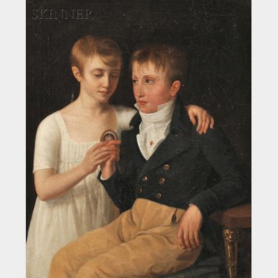 Portrait of Henry and Adrienne de Chavagnac by French School