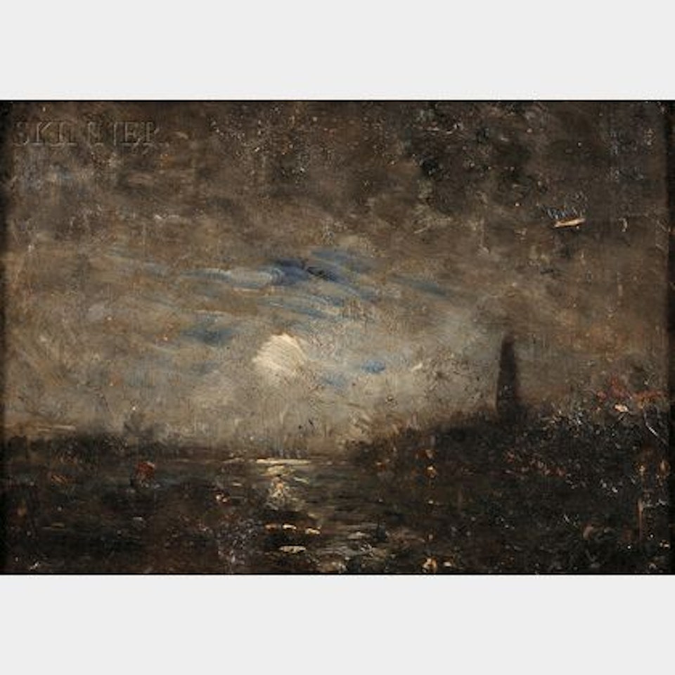 Barbizon Harbor Nocturne by Continental School