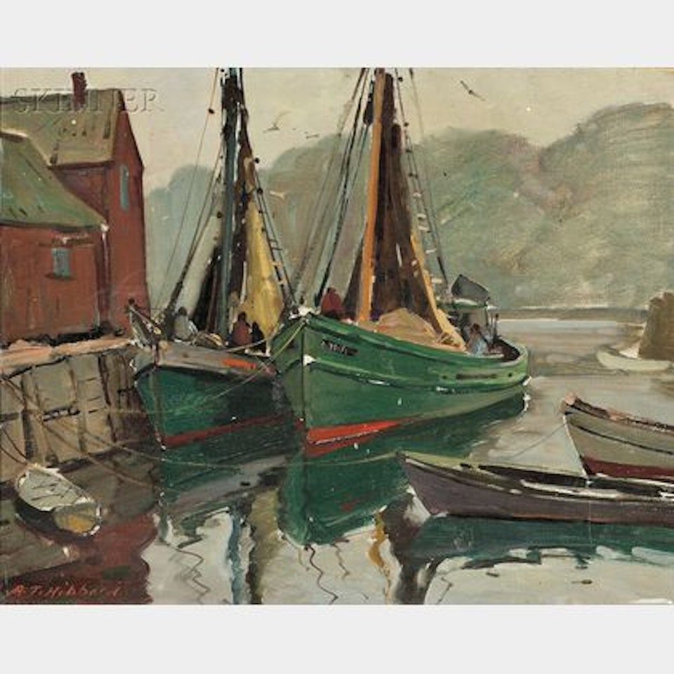 Motif #1 / A Rockport Harbor View by Aldro Thompson Hibbard