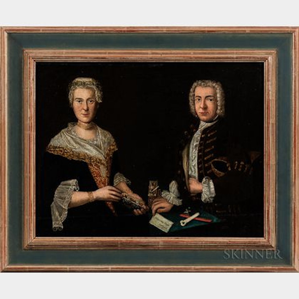 Portrait of Philipp Ludwig Finckh and Sophie Magdalene Godelmann by German School