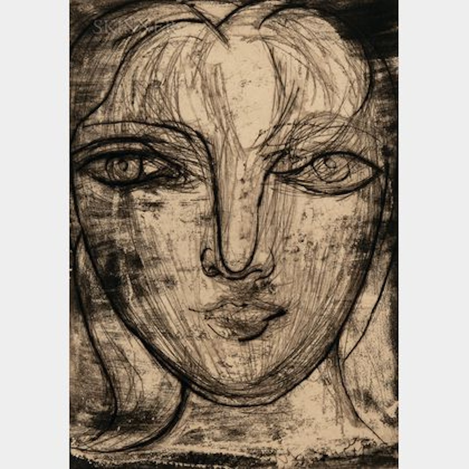 Portrait de Marie-Thérèse de face by Pablo Picasso