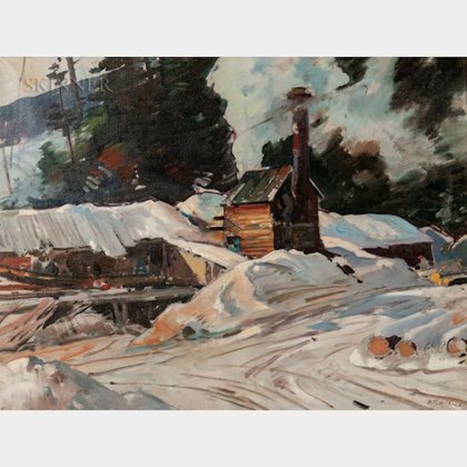 Sawmill at Winter by Aldro Thompson Hibbard