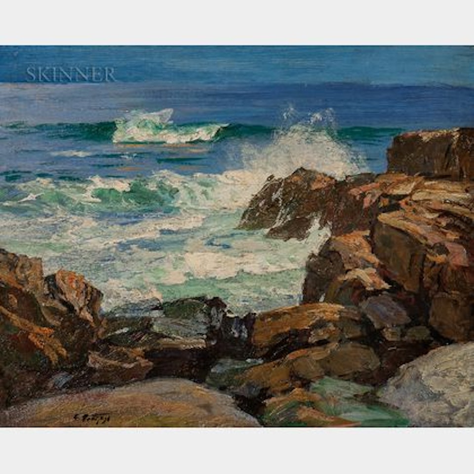 Rocks and Surf by Edward Henry Potthast