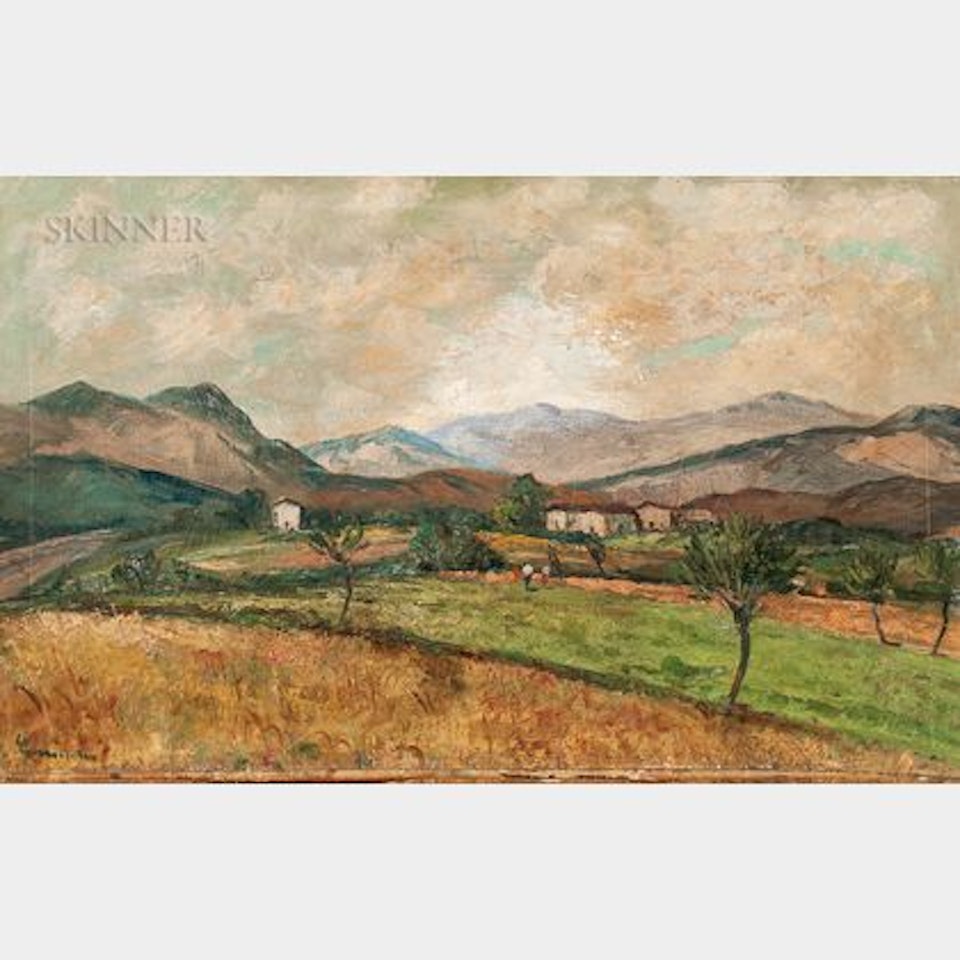 Landscape with Distant Mountains by Italian School