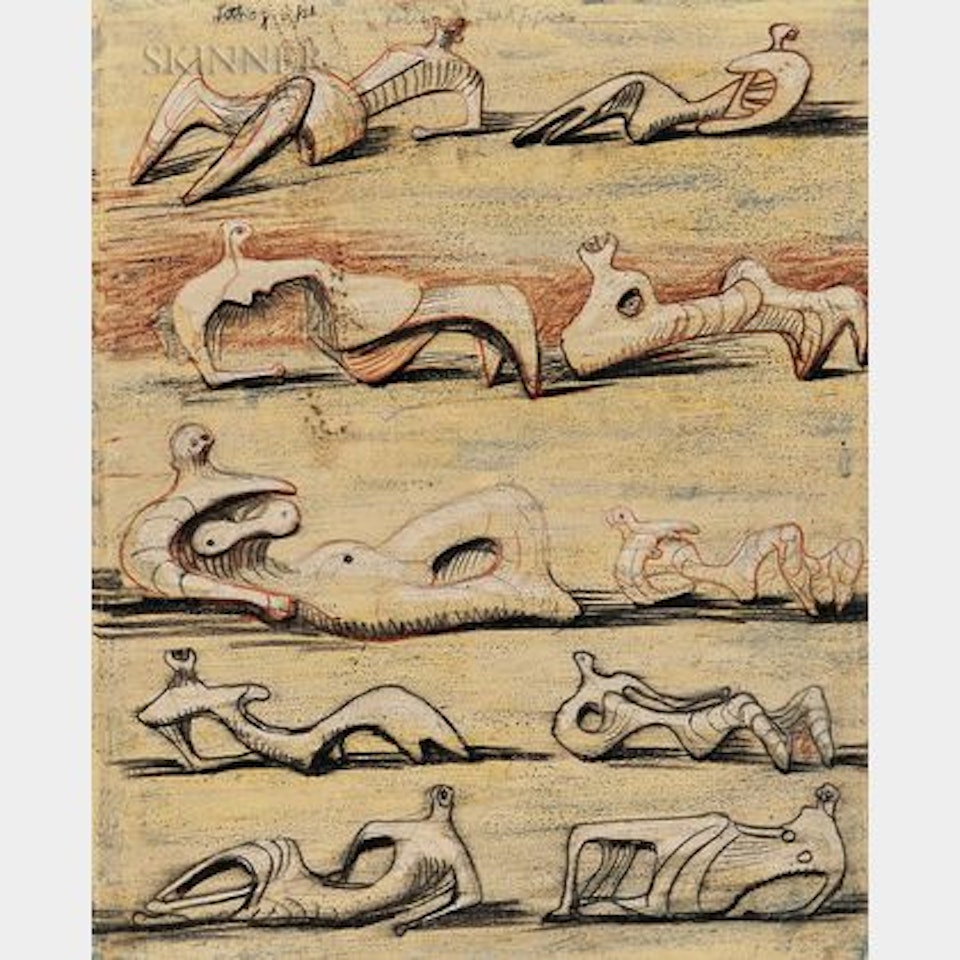 Reclining Figures by Henry Moore