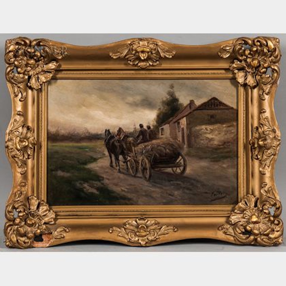 Hay Wagon Heading Home by Continental School