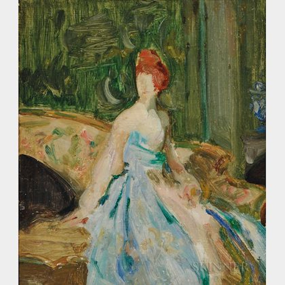 Lady in Blue by Continental School