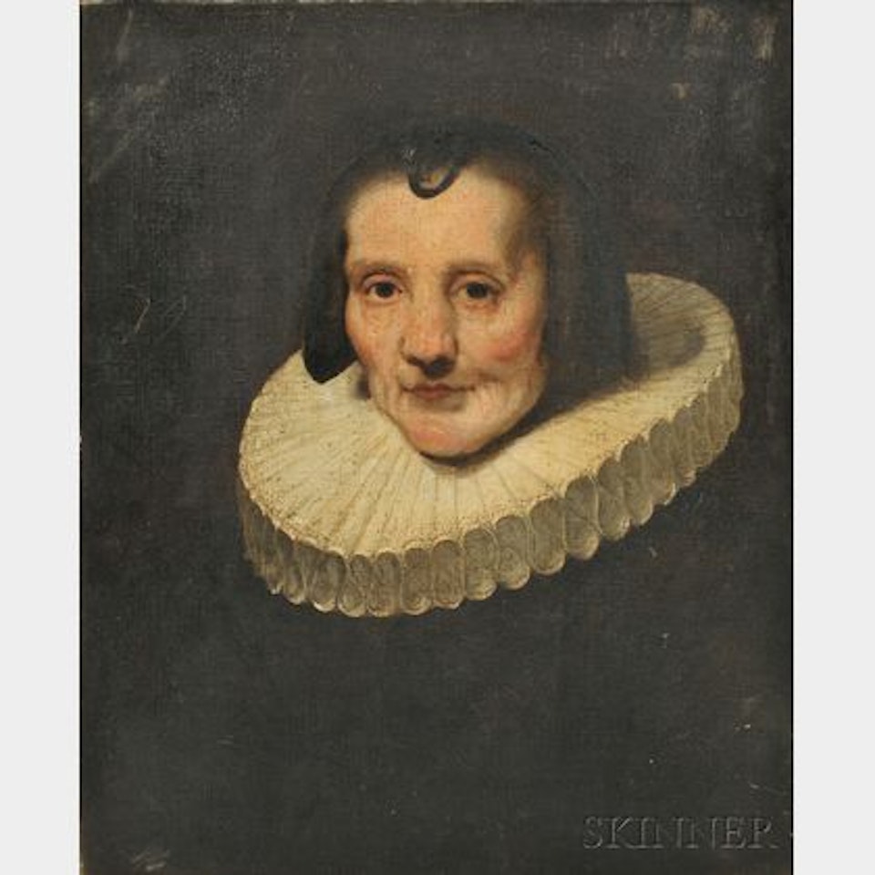 Portrait of a Lady in a White Ruff by Dutch School