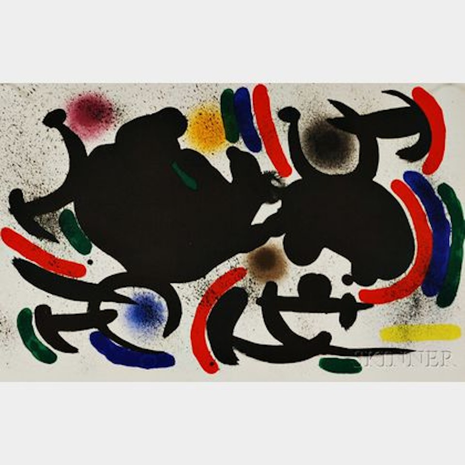 Plate VII, from Miró Lithographs I by Joan Miró