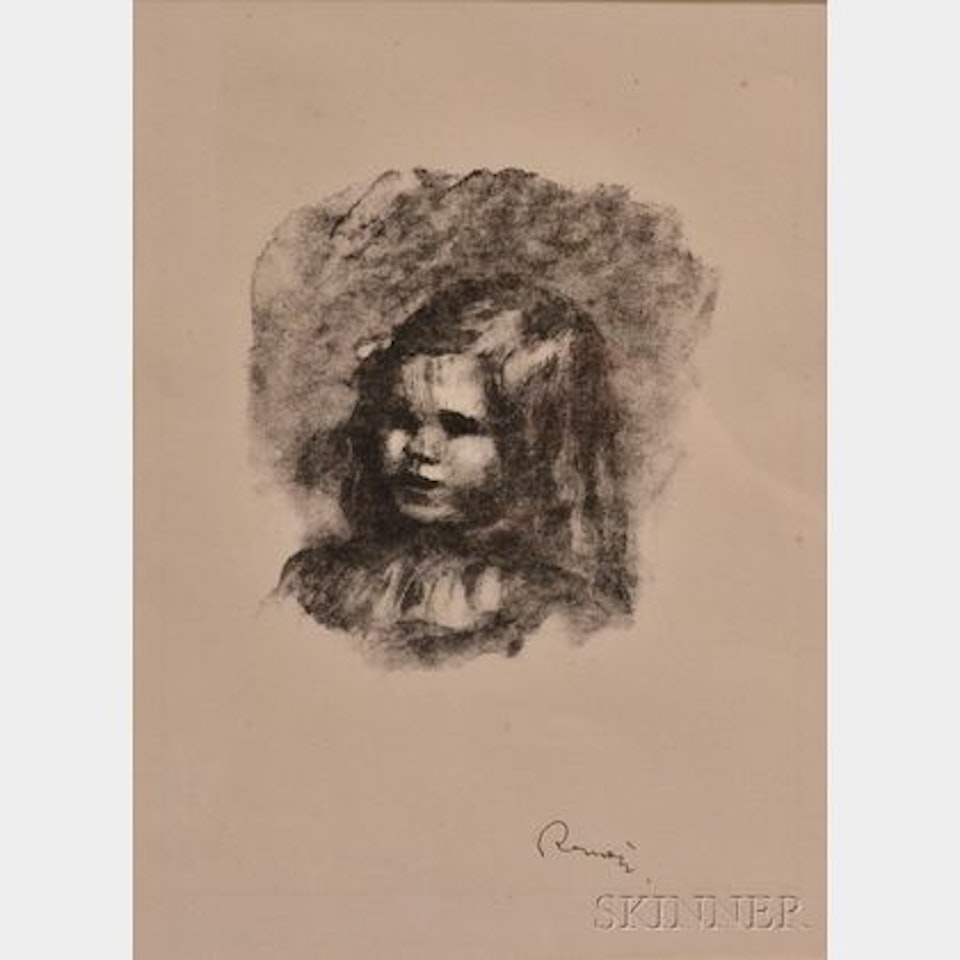 Claude Renoir tournè à gauche by Pierre-Auguste Renoir