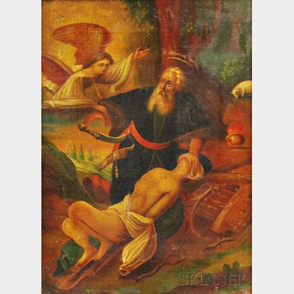 Sacrifice of Isaac by Russian School