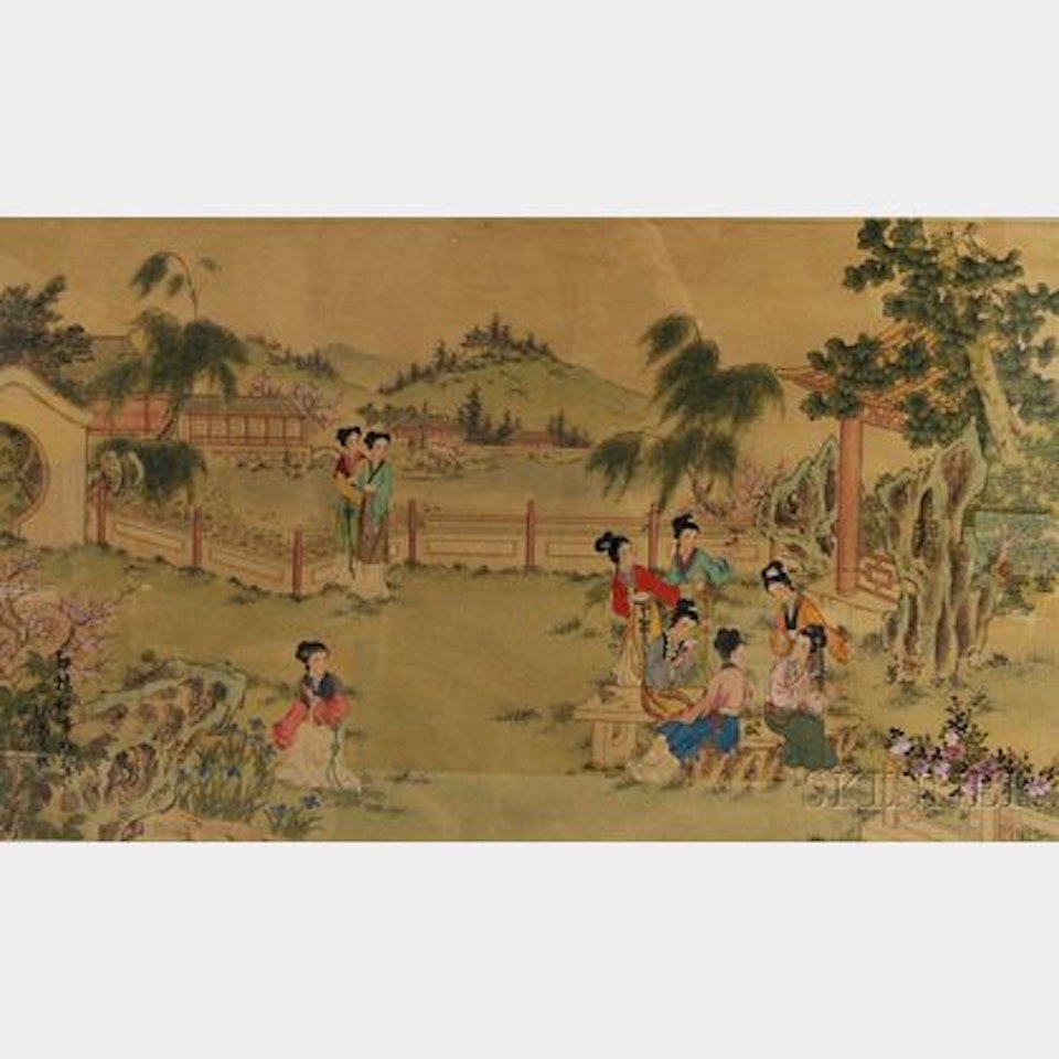 Women in a Garden by Chinese School