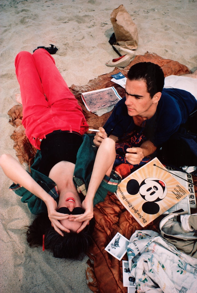"C.Z. and Max on the Beach, Truro, Ma." by Nan Goldin