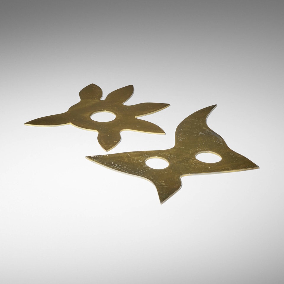 Étoile; Masque oiseau (two works) by Jean Arp