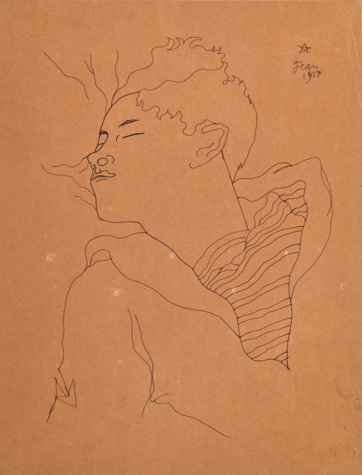 Portrait of a Sleeper (Jean Desbordes) by Jean Cocteau