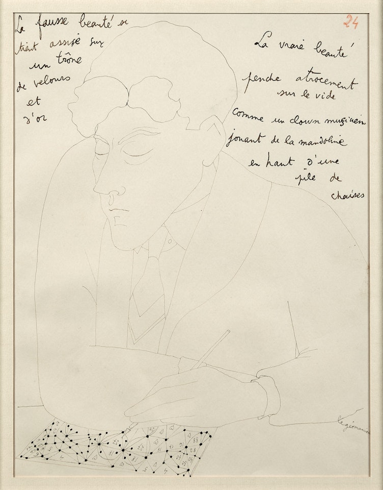 Autoportrait de Jean l"oiseleur n°24 by Jean Cocteau