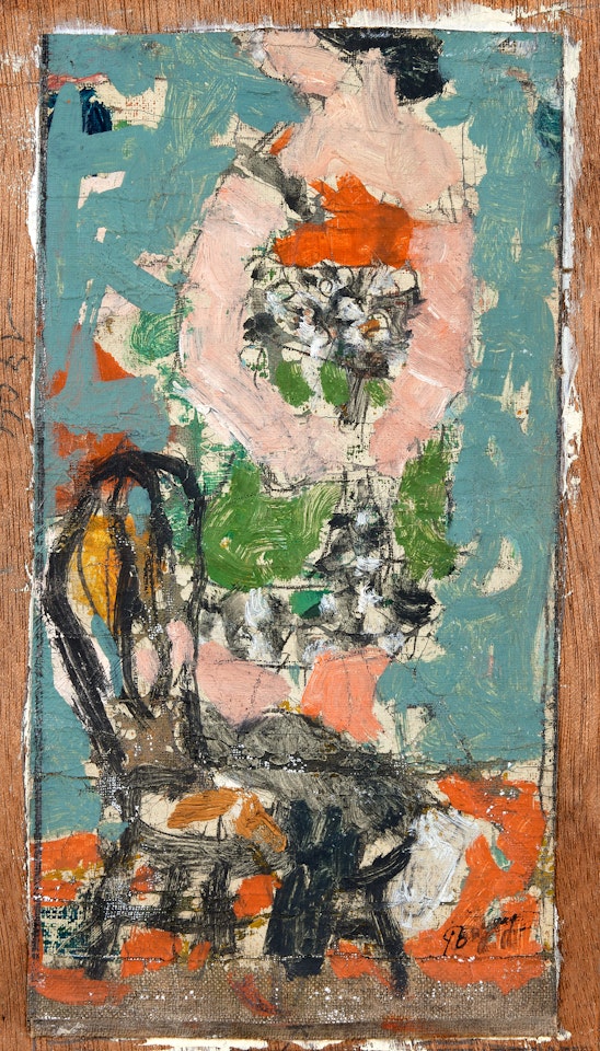 Woman with chair by Jean Pougny