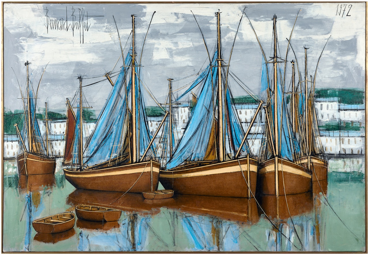 Audierne, les filets bleus by Bernard Buffet