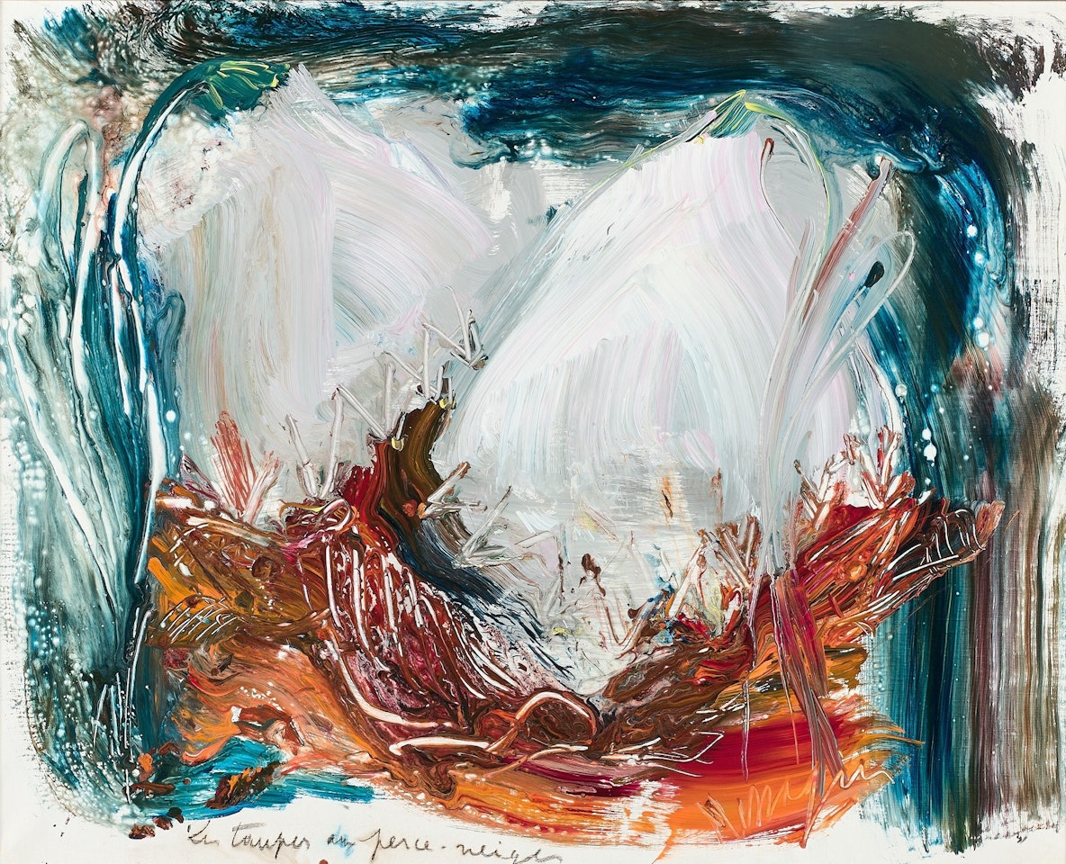 Les taupes au perce-neiges by Jean Messagier