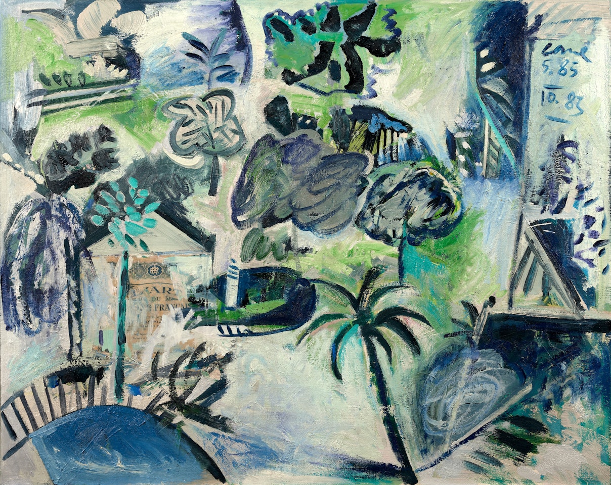 Composition aux palmiers by Louis Cane