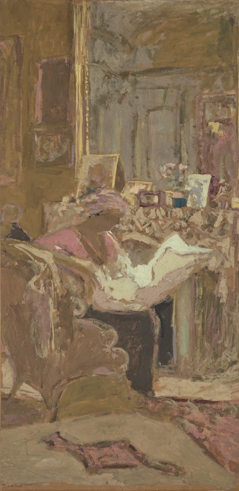 Étude pour "Madame Hessel lisant son journal devant la cheminée" by Édouard Vuillard