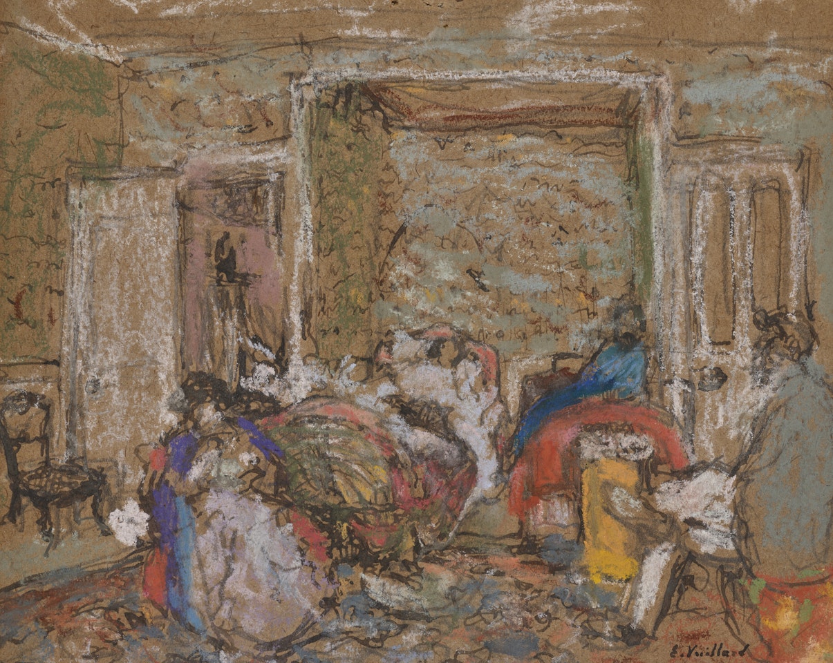 Chambre à Amfréville, Madame Hessel souffrante by Édouard Vuillard