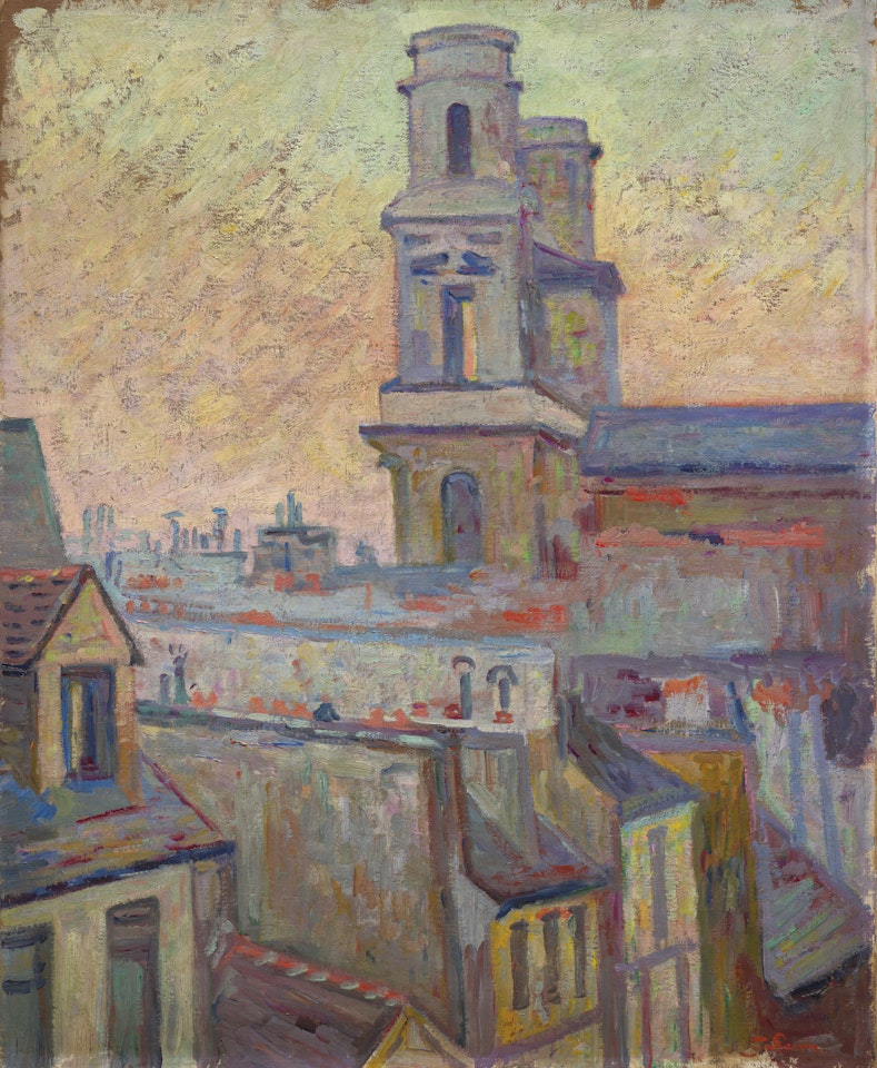 L"Eglise Saint-Sulpice, Paris by Armand Guillaumin