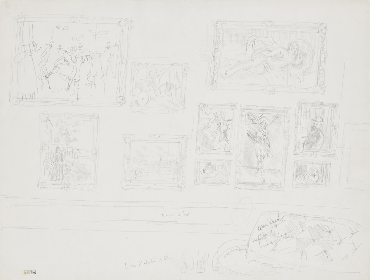 Le Salon de peintures by Raoul Dufy
