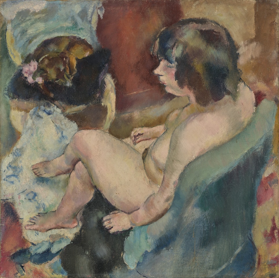 Femme au chien by Jules Pascin