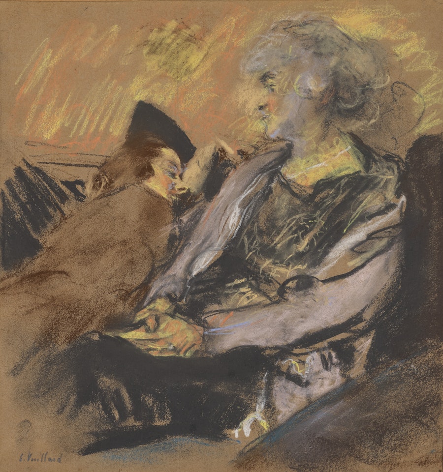 Madame Hessel et Reine Natanson, rue de Naples by Édouard Vuillard