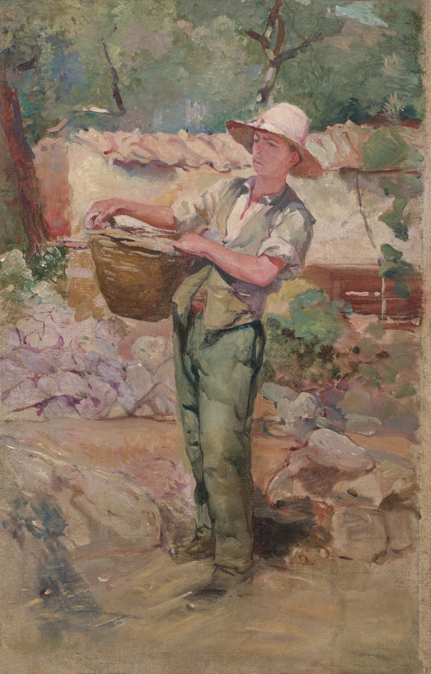 Jeune garçon au panier by Henri Edmond Cross