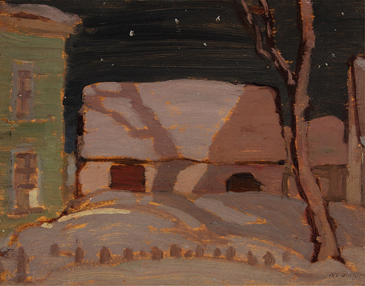 Émileville, Quebec / Winter Landscape (verso) by Alexander Young Jackson