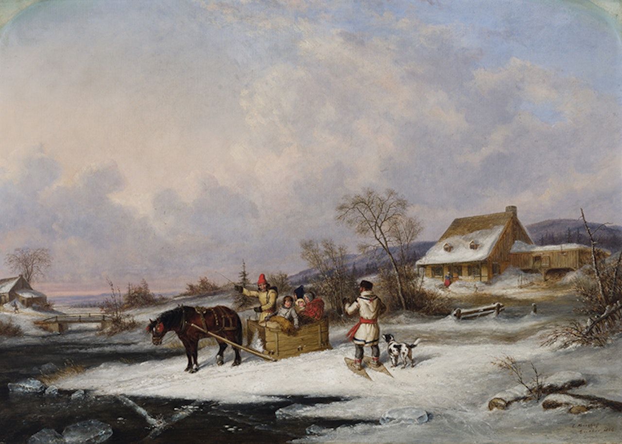 Quebec Farm by Cornelius Krieghoff