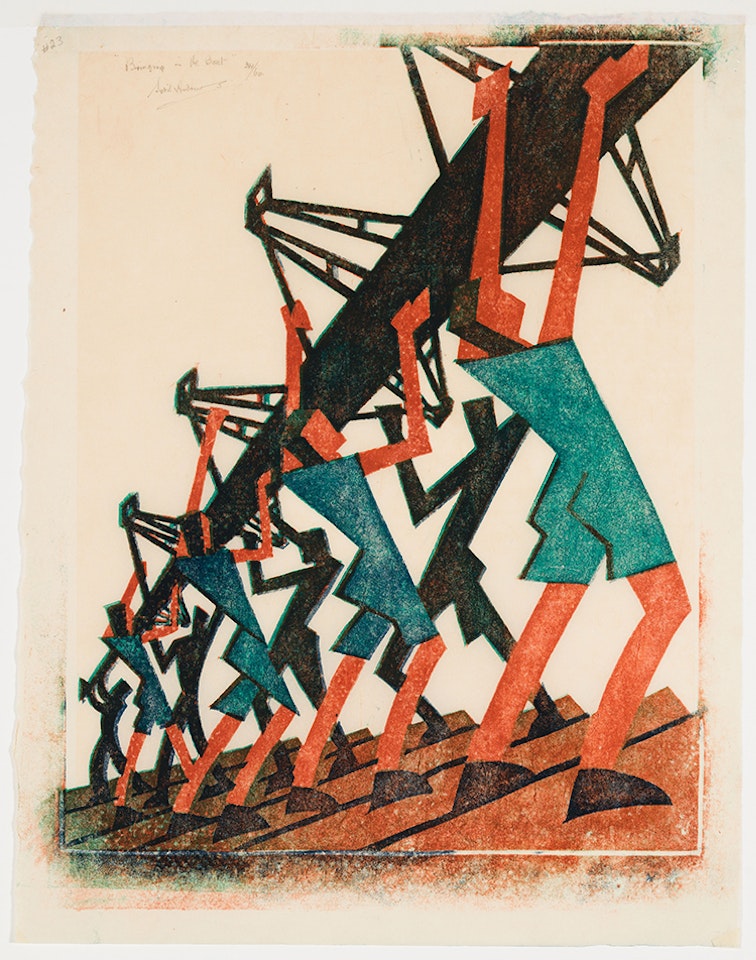 Bringing in the Boat by Sybil Andrews